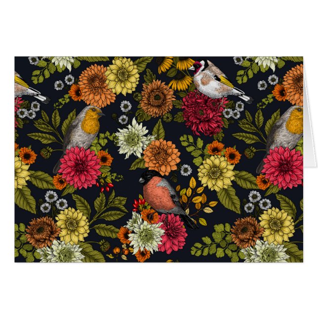 Garden birds and flowers 2 (Front Horizontal)