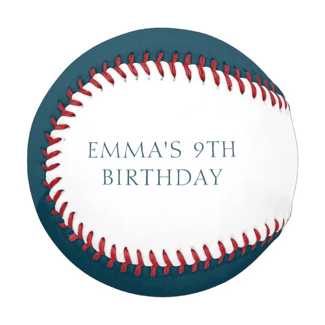 Garden Birthday Party Personalised Baseball (Front Left)