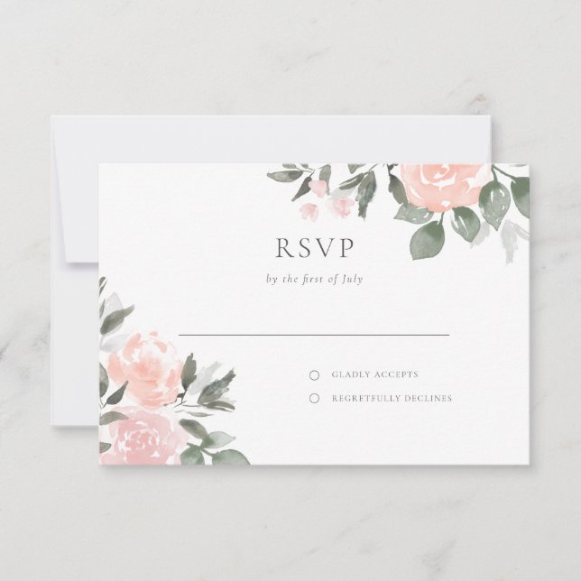 Garden Blooms RSVP Card (Front)