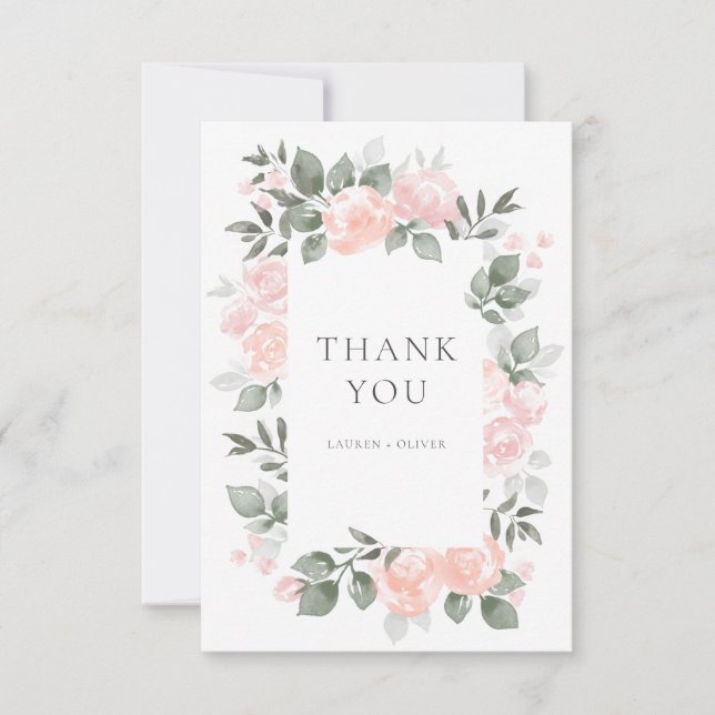 Garden Blooms Thank You Card (Front)