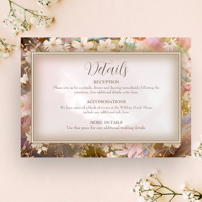 Garden Blooms Wedding  Enclosure Card (Creator Uploaded)