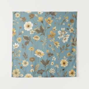 Garden Blue Bloom Tapestry