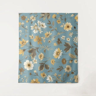 Garden Blue Bloom Tapestry