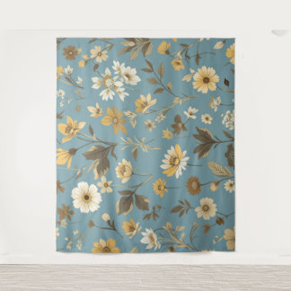 Garden Blue Bloom Tapestry
