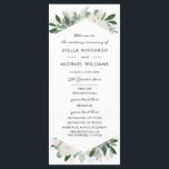 Garden Blush Wedding Program Programme<br><div class="desc">Garden Blush,  wedding program template. Customisable. Part of a wedding collection.</div>