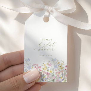 Garden Boho Wildflowers Bridal shower Gift Tags