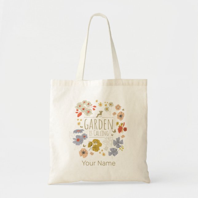 Garden Botanical Flowers For Gardening Mum and Dad Tote Bag (Front)
