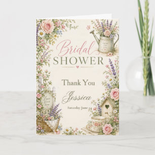 Garden Bridal Shower Thank You Card
