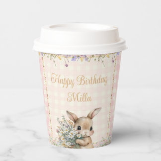 Garden Bunny Birthday Paper Cups