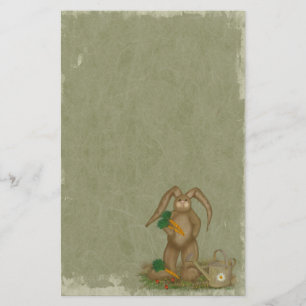 Garden Bunny- Stationery- no lines Stationery