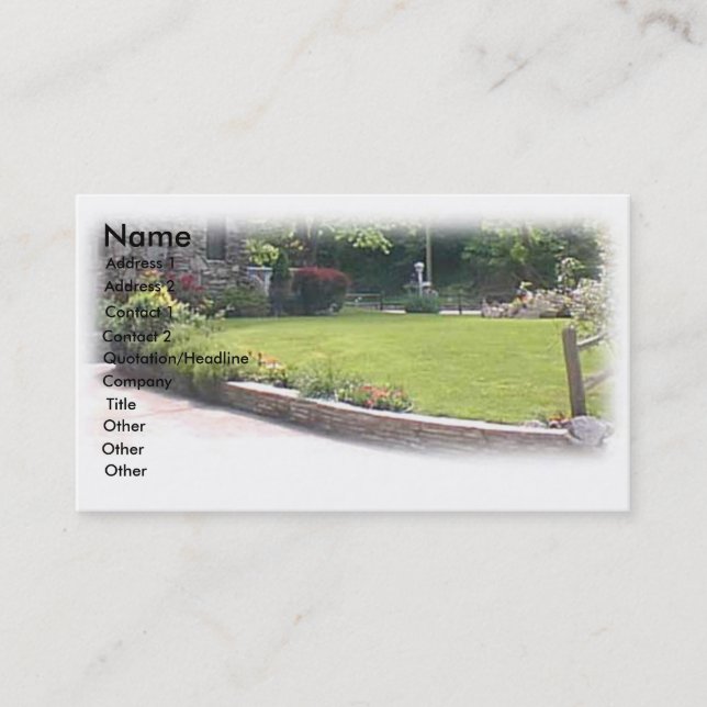 Garden Business Card (Front)