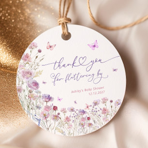 Garden Butterfly Thank You For Fluttering By Favour Tags