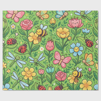 Garden Butterfly Wrapping Paper