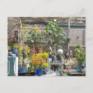 Garden by The Rochdale Canal Postcard