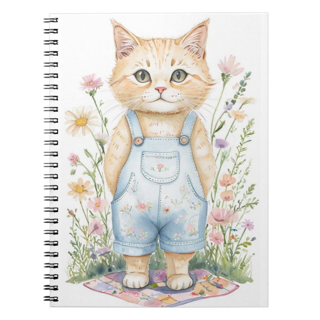 Garden Cat Notebook or Journal (Front)
