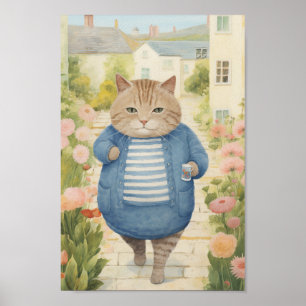 Garden Cat Poster