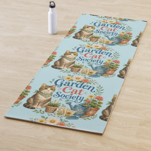 Garden Cat Society Cottagecore Florals Yoga Mat