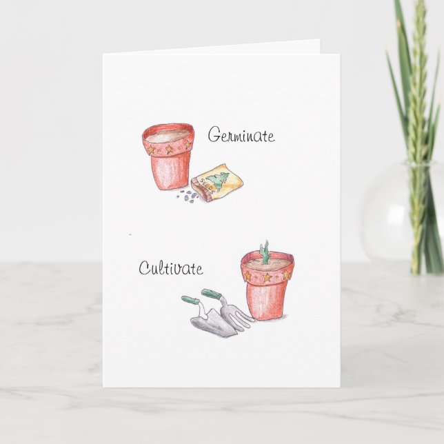 Garden Celebration Holiday Card (Front)