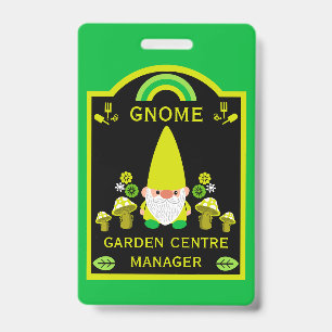 Garden Centre Gnome ID Badge