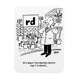 Garden Centre Sign Magnet
