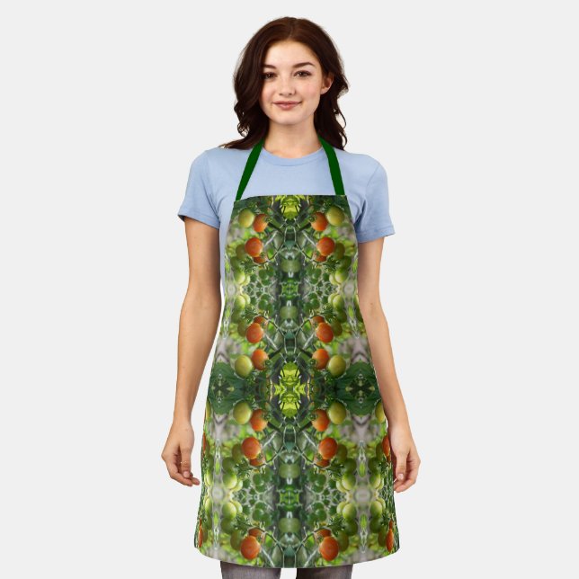 Garden Cherry Tomatoes Abstract Nature         Apron (Worn)