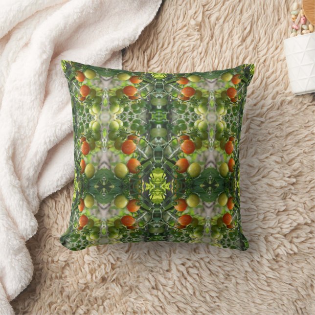 Garden Cherry Tomatoes Abstract Nature        Cushion (Blanket)