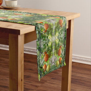 Garden Cherry Tomatoes Abstract Nature         Short Table Runner