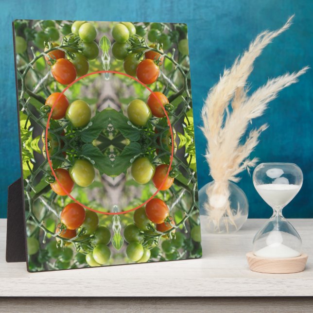 Garden Cherry Tomatoes Add Your Own Photo Plaque (Side)