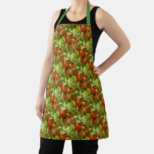 Garden Cherry Tomatoes Nature Pattern   Apron