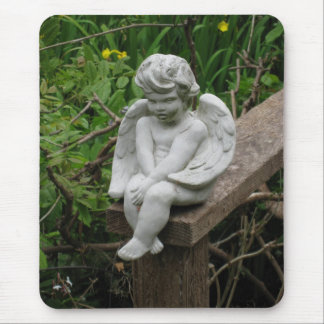 Garden Cherub Mouse Pad