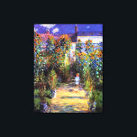 Garden Claude Monet Summer Sunflower Flowers  Canvas Print<br><div class="desc">Garden Claude Monet Summer Sunflower Flowers Vetheuil  Canvas Print</div>