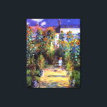 Garden Claude Monet Summer Sunflower Flowers  Canvas Print<br><div class="desc">Garden Claude Monet Summer Sunflower Flowers Vetheuil  Canvas Print</div>