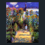 Garden Claude Monet Summer Sunflower Flowers  Poster<br><div class="desc">Poster Garden Claude Monet Summer Sunflower Flowers Vetheuil</div>