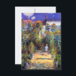 Garden Claude Monet Summer Sunflower Flowers  Thank You Card<br><div class="desc">Flat Thank You Card Garden Claude Monet Summer Sunflower Flowers Vetheuil</div>