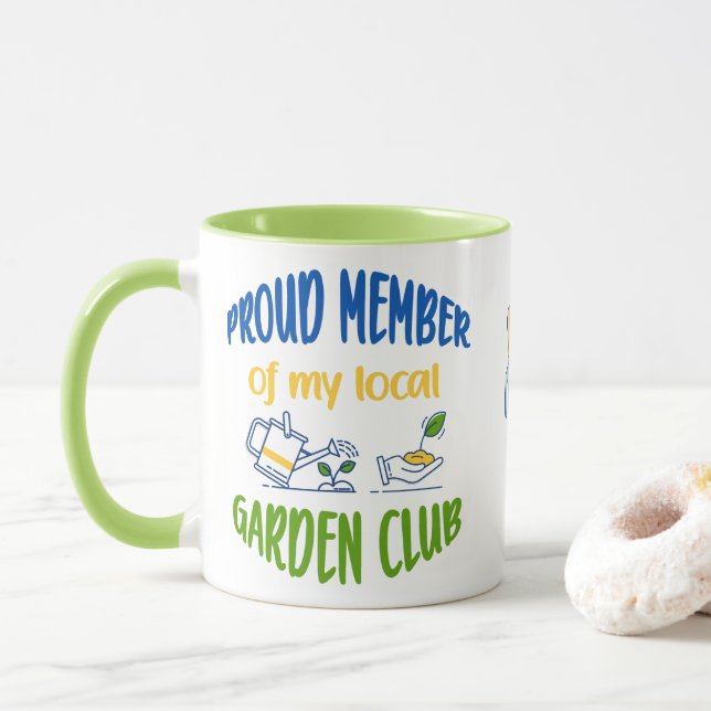 Garden club member mug (With Donut)