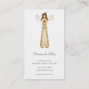 Garden Collection · Angel with Flower Business Card