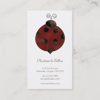 Garden Collection · Ladybug Business Card