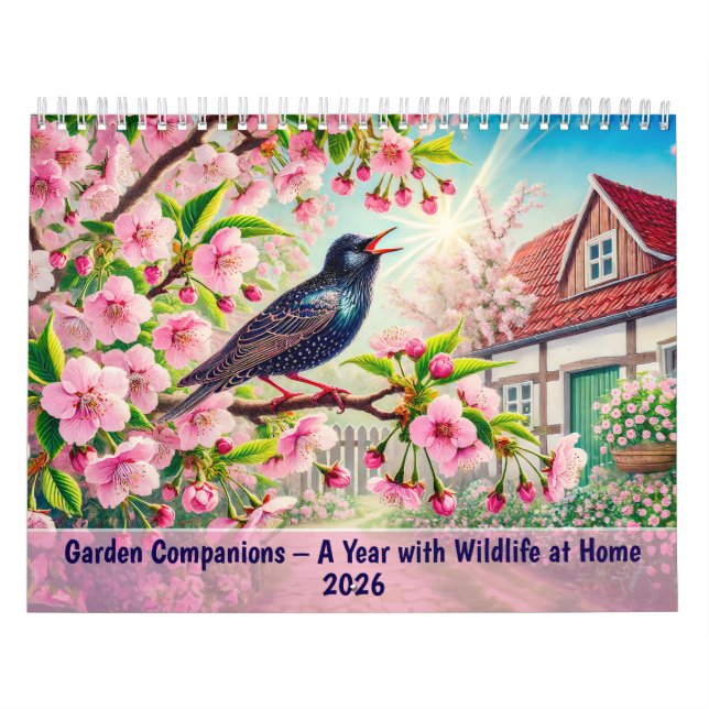 Garden Companions – A Year with Wildlife at Home 2 Calendar (Cover)