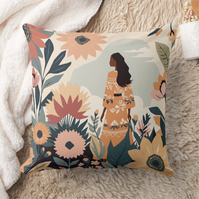 Garden Contemplation Cushion (Blanket)