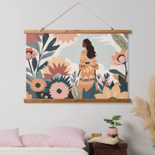 Garden Contemplation Hanging Tapestry