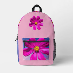 Garden Cosmos, the everyday or school backpack. Printed Backpack
