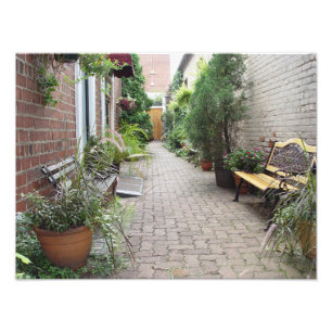 Garden Courtyard Photo Print