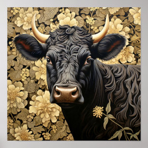 Garden Cow  Poster