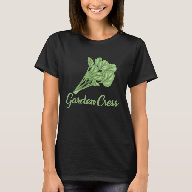 Garden Cress Apparel Edible Herbs Lover T-Shirt (Front)