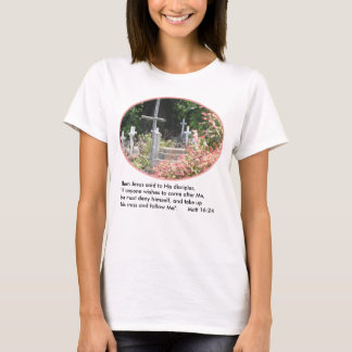 Garden Crosses Women's T-Shirt w/Verse