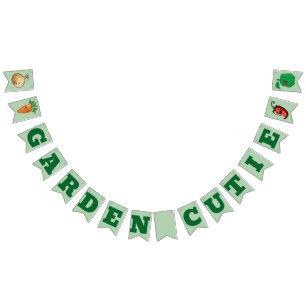 Garden Cutie Smiling Veggies Baby Shower Bunting