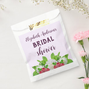 Garden Dahlia Bridal Shower Favour Bags