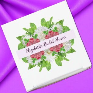 Garden Dahlia Bridal Shower Favour Box