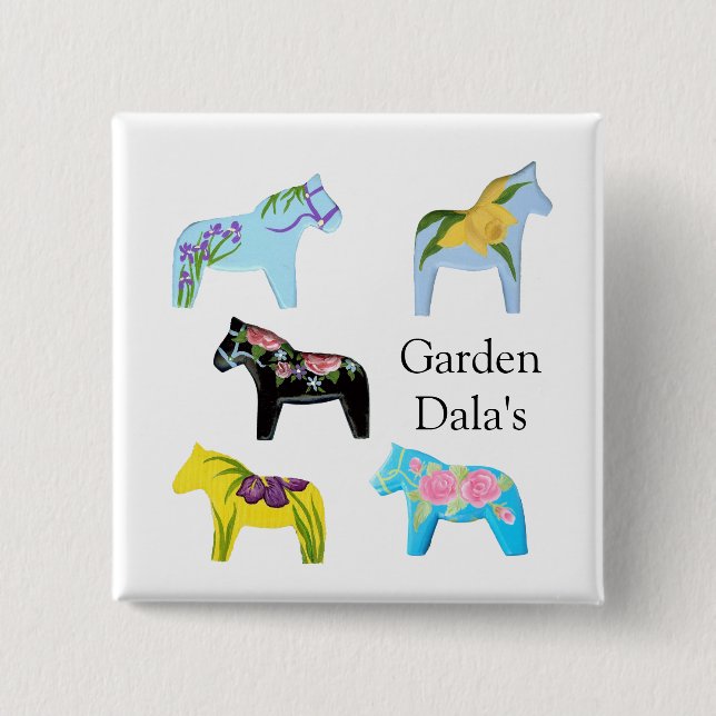 Garden Dala's Button (Front)