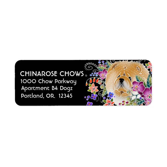 GARDEN DANCE CHOW - Return Address Labels Customiz (Front)